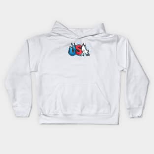 USA type design Kids Hoodie